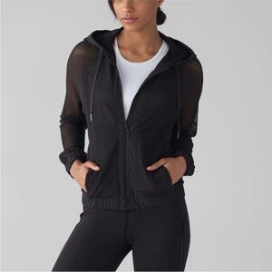 lululemon athletica Black Mesh Jacket